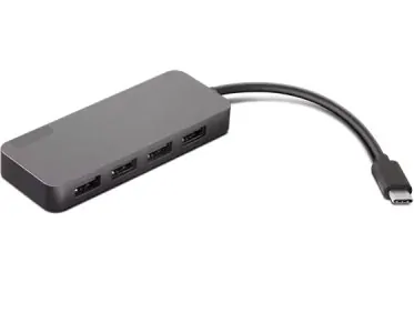 Lenovo USB-C to 4 Port USB-A Hub - GX90X21431