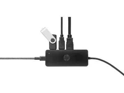 محول HP USB‑C Travel Hub G2 (235N8AA) – يدعم HDMI وVGA و2× USB-A وتمرير الطاقة