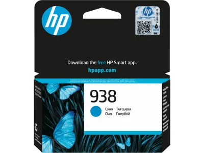 HP 938 Cyan Original Ink Cartridge - 4S6X5PE