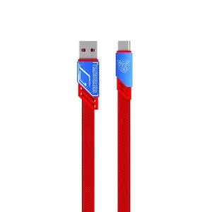TRANSFORMERS TF-A08 A-C Fast Charging Braided Cable  - Blue-TF-A08ACTRBL