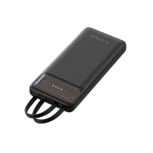 Platinum JOVIAL Series Power Bank 10000mAh Built-in Cables - Black