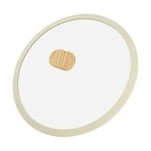 RESTO 93806 beige Shallow pot with lid ?28 h=7.9 cm 4.1 L - 6