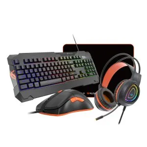 Platinum  MT-C505-A-UAR-PLAT Gaming Combo – Keyboard, Mouse, Headset & Mousepad, RGB Backlit