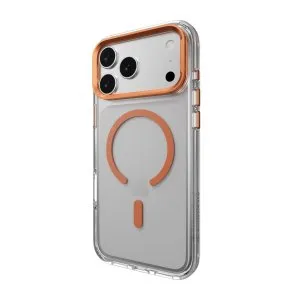 Switcheasy lenstand m protective case for iphone 17 pro max-coral ; metal lens frame protection,10-ft military grade protection,foldable stand design - SPH17M391CL25