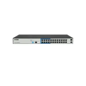 دي-لينك DGS-F1210-26PS-E | سويتش مدار ذكي بـ 24 منفذ PoE جيجابت و2 منفذ SFP