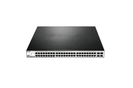 D-Link سويتش PoE جيجابت بـ 48 منفذ + 4 منافذ SFP – موديل DGS-1210-52MP
