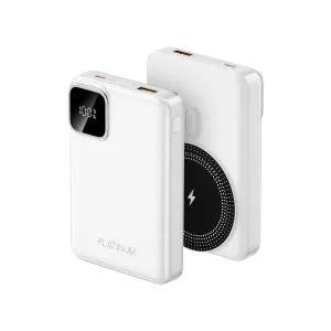 Platinum VITAL Series Mag Power Bank 10000mAh - White - P-PBVTMG10WH