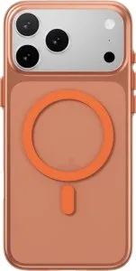 Mageasy lyte m ultra thin .70mm case with independent metal buttons for iphone 17 pro max-coral - MPH17M392CL25