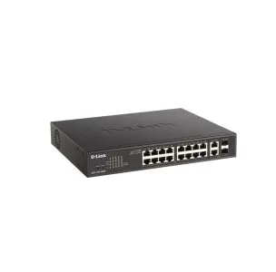 D-Link سويتش 16 منفذ PoE جيجابت + 2 منفذ كومبو  DGS-1100-18PV2 - GE/SFP
