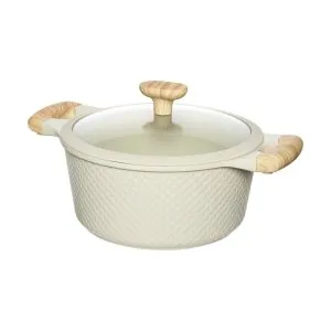 RESTO 93803 beige Casserole with lid 24 h=11.4 cm 4.2 L - 6
