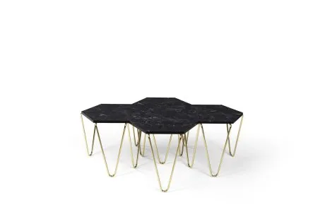 مجموعة طاولة قهوة وسط بيتيك