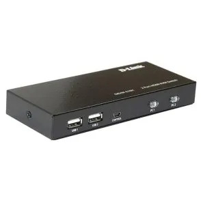 دي-لينك DKVM-210H | مفتاح KVM بمنفذين HDMI مع دعم USB – دقة عالية Full HD