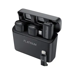 مايكروفونات بلاتينيوم اللاسلكية من سلسلة Vital – أسود (P-LAVVTMICBK)