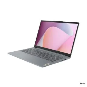 لينوفو IdeaPad Slim 3 15AMN8 – شاشة 15.6 بوصة FHD، معالج Ryzen 5 7520U، رام 8GB، SSD 512GB، قارئ بصمة، نظام ويندوز 11 – (82XQ00CGAX)