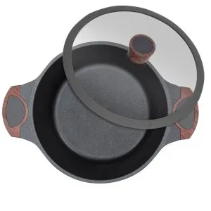 RESTO 93503 Casserole with lid 24 h=11.5 cm 4.6 L - 6