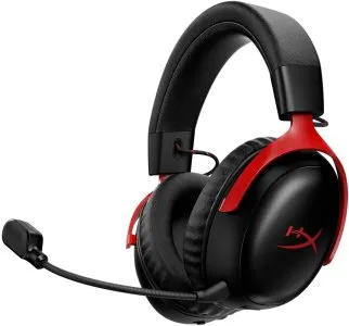 HyperX Cloud III S Wireless - Gaming Headset Black-Red - A59Z0AA