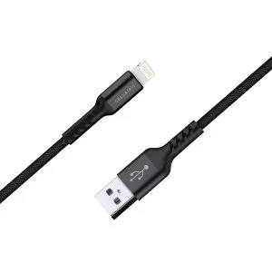 Cellaris Premium Nylon Cable Lightning 1M - Black - M-NCL02415