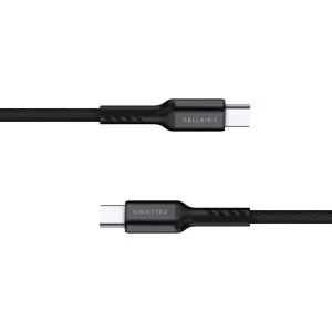 Cellaris Premium Nylon Cable PD Type-C to Type-C 1.2M - Black - M-NCP02625