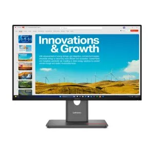 Lenovo ThinkVision 23.8" QHD Monitor, IPS, 120Hz, USB-C, DP, HDMI 64B1GAT1UK