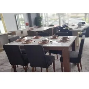 DINING TABLE  WITH 6 CHAIRS