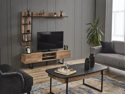 Ven?s Smart Lcd Tv Unit Table Top (Atlantic Pine) - 160