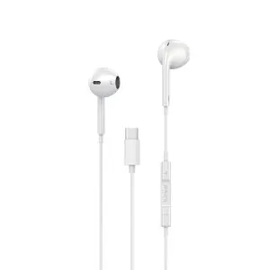 Platinum FLARE Series Type-C Stereo Earphone - White