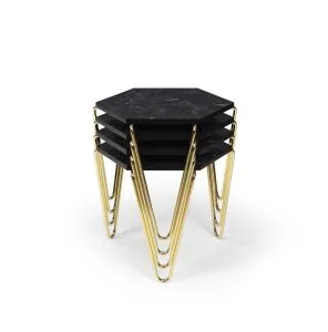 مجموعة طاولة قهوة وسط بيتيك