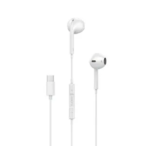 Platinum FLARE Series Type-C Stereo Earphone - White
