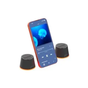 Accutone Magsafe Bluetooth Speaker With Rgb Light Ring, 3W Audio, Ipx5 Splash-Proof, Magnetic Mount - Black-Ze-Nexus2000